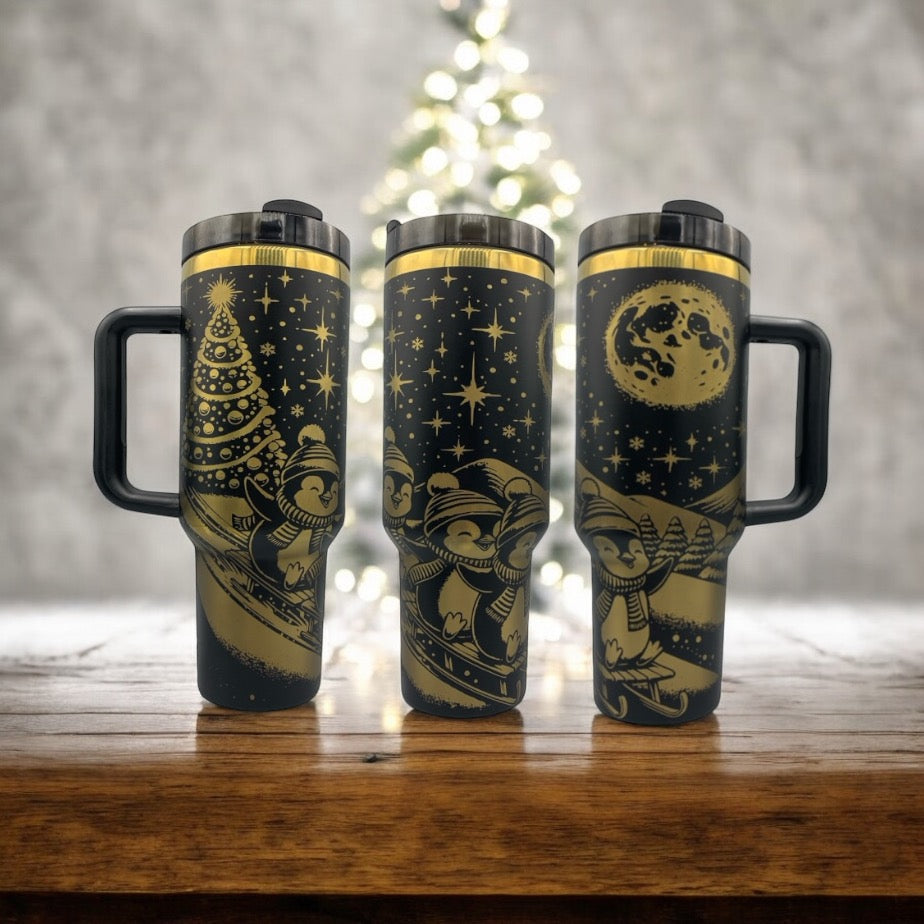 Christmas Penguins 40oz Tumbler